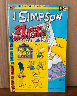 Fumetto Simpson con adesivi nuovo