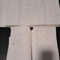 Lenzuolo matrim.solo sopra in Uso Lino 019ricamato