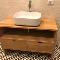 Mobile bagno in teak massello marca "Tikamoo"