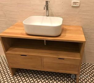 Mobile bagno in teak massello marca "Tikamoo"