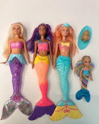 3 barbie sirena piu sirenetta