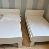 Due lettini Ikea mod. Slakt con materassi