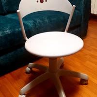 Sedia girevole a rotelle