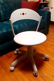 Sedia girevole a rotelle