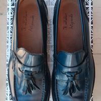 mocassino in pelle blue