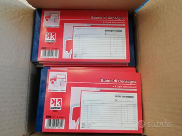 Buono di consegna a 2 copie autoricalcanti