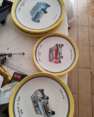 Piatti da collezione "coppa renault 5 elf 1976" 