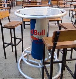 8 tavoli alluminio RED BULL 