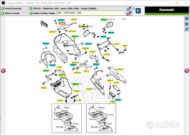 Specchio Sx Kawasaki ZZR600 560011394H8