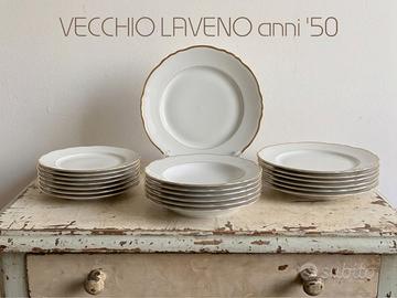 Servizio per 6  “Vecchio Laveno” filo oro anni’50