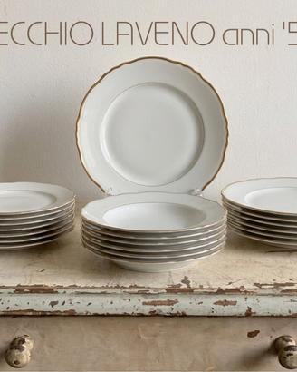 Servizio per 6  “Vecchio Laveno” filo oro anni’50