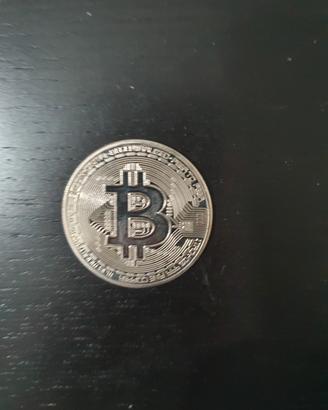 moneta Bitcoin riproduzione 