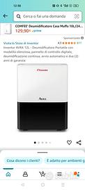 Deumidificatore Avira invertor 12 litri