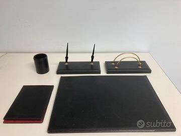 Set da scrivania in pelle