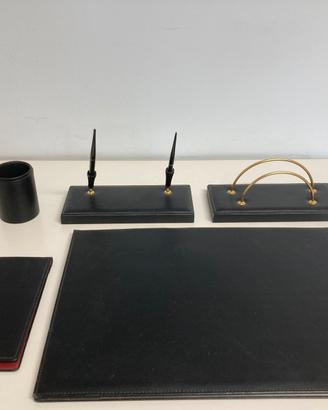 Set da scrivania in pelle