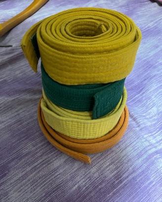 4 cinture da Judo usate