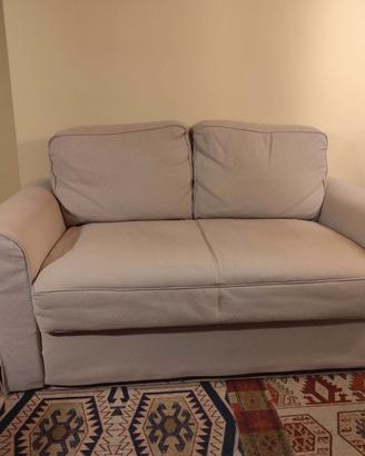 Divano letto due posti colore beige