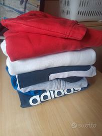 N. 5 Felpe cotone vari brand totale 27 euro o 7 eu
