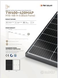 1 bancale (36pz) di PANNELLI FOTOVOLTAICI 410W