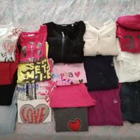 Stock abbigliamento bambina 7 anni 18 pezzi