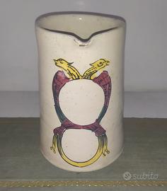 Boccale in ceramica smaltata antico 