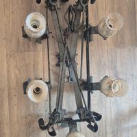 lampadario in ferro battuto
