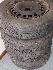 4 CERCHI GRANDE PUNTO FIAT CON GOMME INVERNALI USU