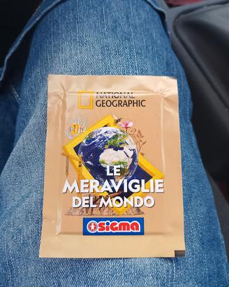 40 bustine carta  le meraviglie del mondo sigma