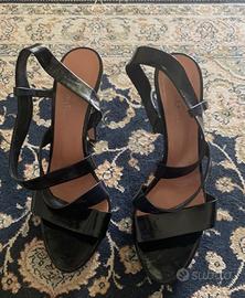 Sandalo in pelle nero marca Maria Cristina n 39