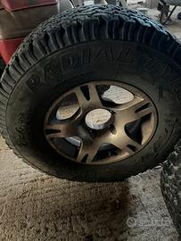 Cerchi e gomme in lega scampanati