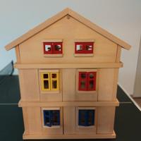 casetta bambole in legno