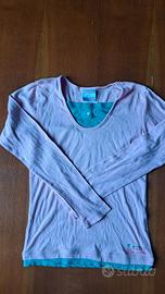 Maglietta rosa champion manica lunga 162-167 cm 