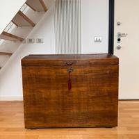 Baule in legno restaurato -