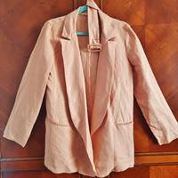 IBLUES gruppo MAX MARA blazer misto lino rosa 42