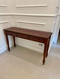 Scrivania scrittoio a massello consolle