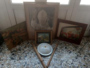 TUTTO IN BLOCCO QUADRI E OGGETTI VINTAGE VARI