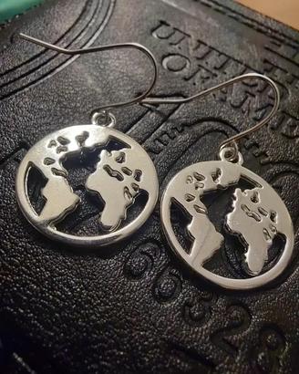Orecchini Golden Earth in metallo