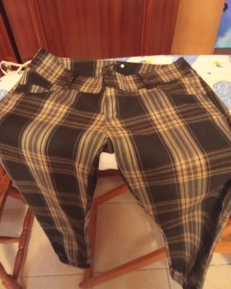 pantalone a quadri taglia M  unisex 