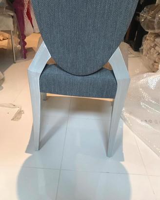 Coppia sedie foglia argento - Nuove- marca Selva