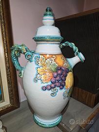 Vaso potiche ceramica Arno Firenze