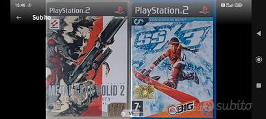 Due giochi ps2.metal Gear solid 2 e ssx3