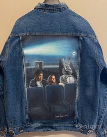 Giacca Jeans Vintage Dipinta a Mano Donnie Darko