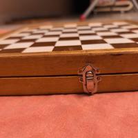 Dama, scacchi e Tris, gioco da tavola vintage 