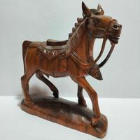 Scultura di cavallo in massello 