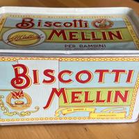 Scatola latta Biscotti Mellin