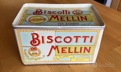 Scatola latta Biscotti Mellin