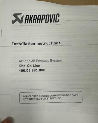 Scarico Akrapovič Slip-On Line Titanio – KTM EXC-F