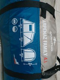 Tenda Quechua Arpenaz Family 4.1 + Materasso Air