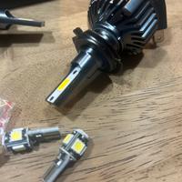 Kit Lampade led h7 5000k e luci interne