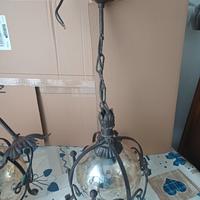 lampadari in ferro batutto